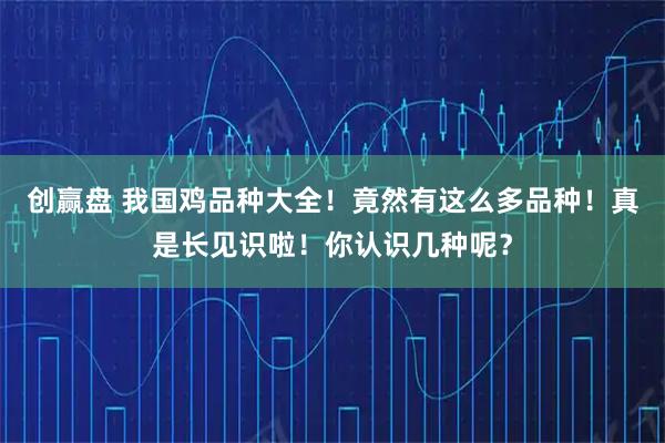 创赢盘 我国鸡品种大全！竟然有这么多品种！真是长见识啦！你认识几种呢？